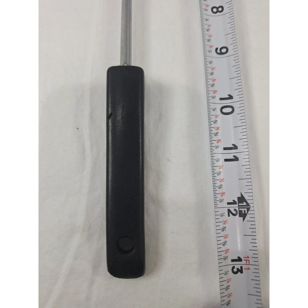 Vintage Androck Stainless Steel Spatula Black Handle Solid Turner Made in USA